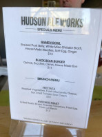 Hudson Ale Works menu