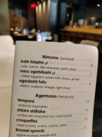Tane Vegan Izakaya menu