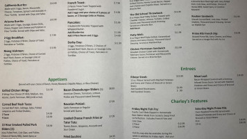 Primetime Sports Bar and Grill menu