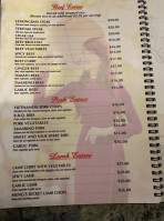 Ray's Place menu