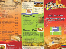 Alma Llanera menu