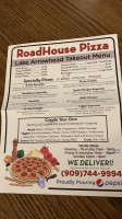 Roadhouse Pizza Lake Arrowhead menu