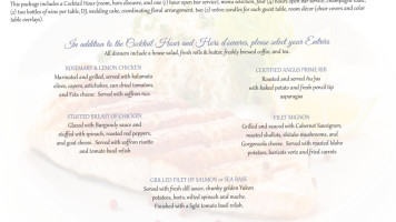 Patton Hall Community Club And Conference Center menu