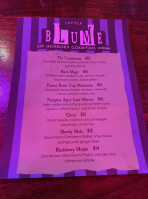 Blume menu