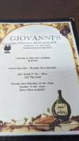 Giovannis One food