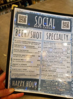 Social Beer Garden Htx menu