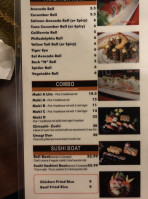 Aiya Sushi menu