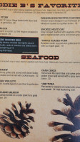 Eddie B's White Spruce Inn menu