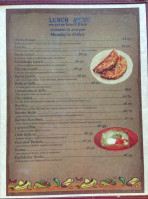 Arandas Mexican menu