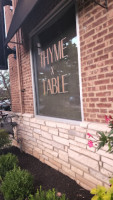 Thyme Table outside