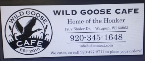 Wild Goose Cafe menu