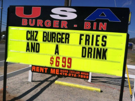 Usa Burger Bins inside