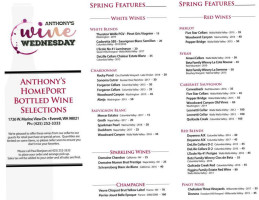 Anthony's Homeport menu