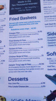 The Diving Pelican Restaurant Bar menu