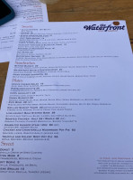 The Waterfront Venice menu