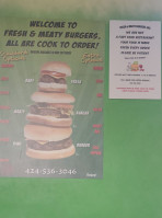 Fresh Meaty Burgers food