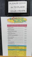 Bosque Burgers menu