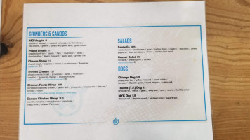 The Grind House menu