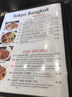 Tokyo Bangkok menu