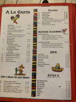 Mr. Taco's menu