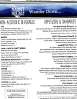 The Rabbit Hole menu