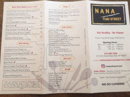 Nana Thai Street menu