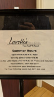Lavelle's Bistro menu
