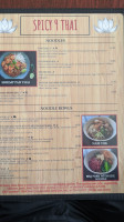 Spicy 9 Thai menu