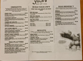Yolo's menu