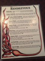 The Rendezvous menu