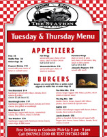 The Station Grill menu