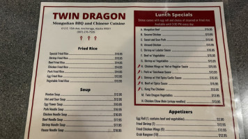 Twin Dragon Mongolian -b-q menu
