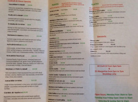 La Patria Mariscos And Grill menu