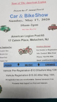 American Legion menu