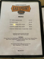 Eastpoint Beer Company menu