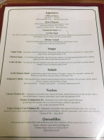 Jalapeno's Cuisine menu