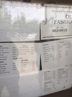 Old Fashion menu