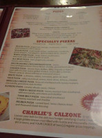 Charlie's Pub Eatery menu
