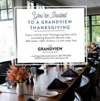 The Grandview And Lounge. food
