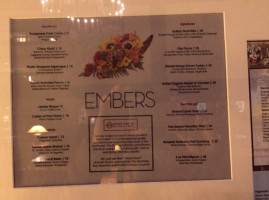 Embers menu