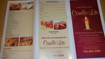 Candle-lite Family And Lounge menu