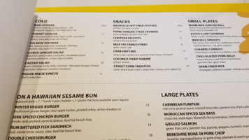 Yellowbelly menu