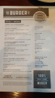 Milwaukee Burger Company menu