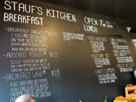 Stauf's Coffee Roasters menu