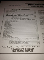 Philadium menu