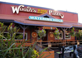 The Original Woody's Wood-Fired Pizza outside