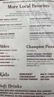 Chuck’s Lakeshore Inn menu