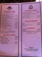 Joey's menu