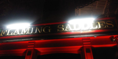 Flaming Saddles Saloon inside