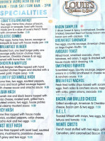 Louie's Kitchen And menu